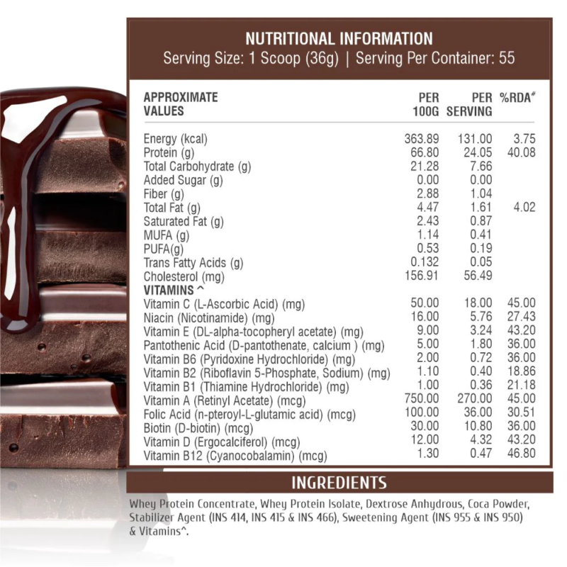 HealthFarm (HF) Whey Protein Plus (added vitamins) - Image 2